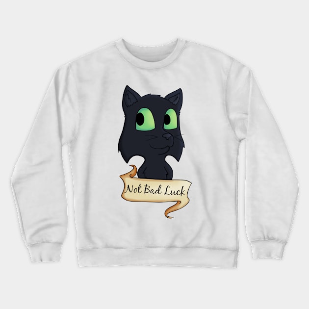 Black Cats are not Bad Luck Crewneck Sweatshirt by CaptainShivers